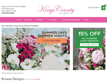 Tablet Screenshot of kingscountyflorist.com